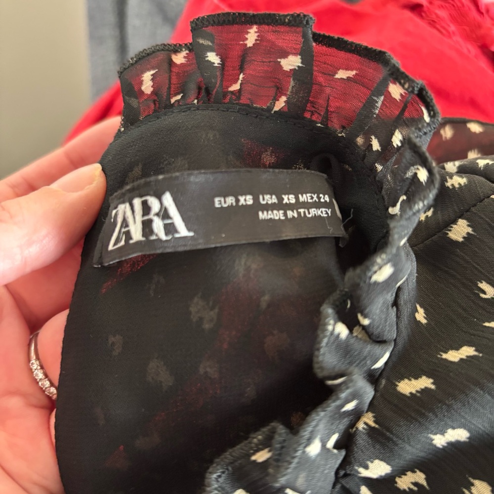 Zara Mock Neck Confetti Dress - Picture 8 of 10